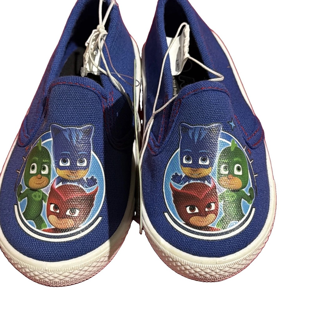 PJ Masks Toddler Slip On Shoes Canvas Size 7 Girls Boys